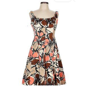 Nine West Size 12 Cocktail dress brown and blush